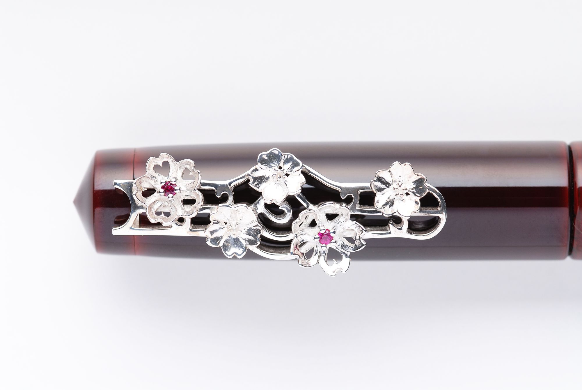 流水に桜】 | 中屋万年筆｜オーダー万年筆・手作り万年筆